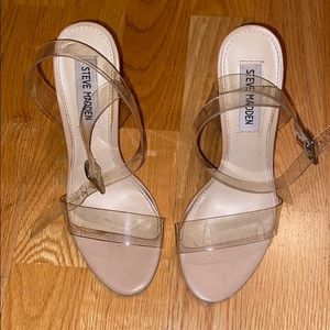 Steve Madden: Teena PVC high heel sandal